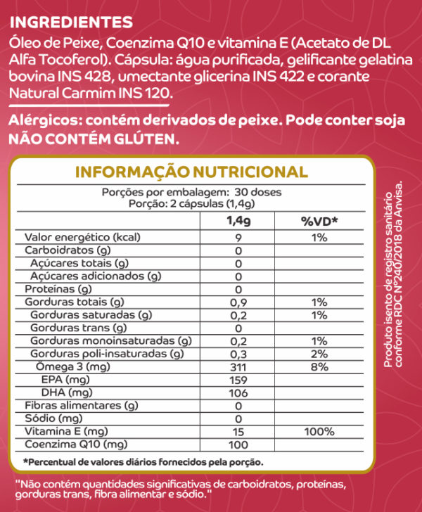 Coq10 + Omega 3 - 60 cápsulas - Image 2